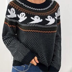 Ghost Halloween sweater women’s size XS